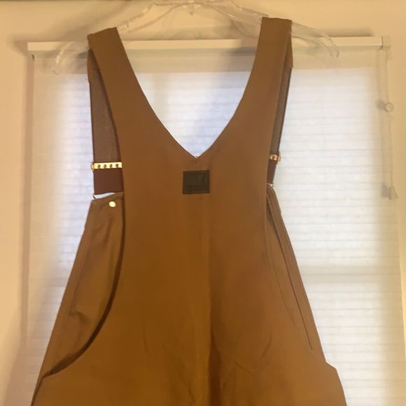 Vintage Liberty Tan Brown Bib Overalls Fowl Waterproof Hunting Small Regular - Picture 6 of 6